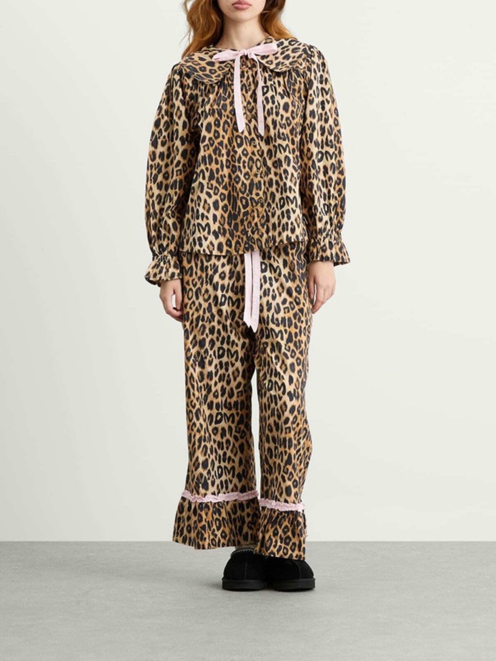 Damson Madder felice leopard pajama set UK8/US4